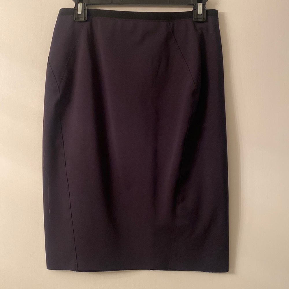 Elie Tahari Navy Pencil Skirt
